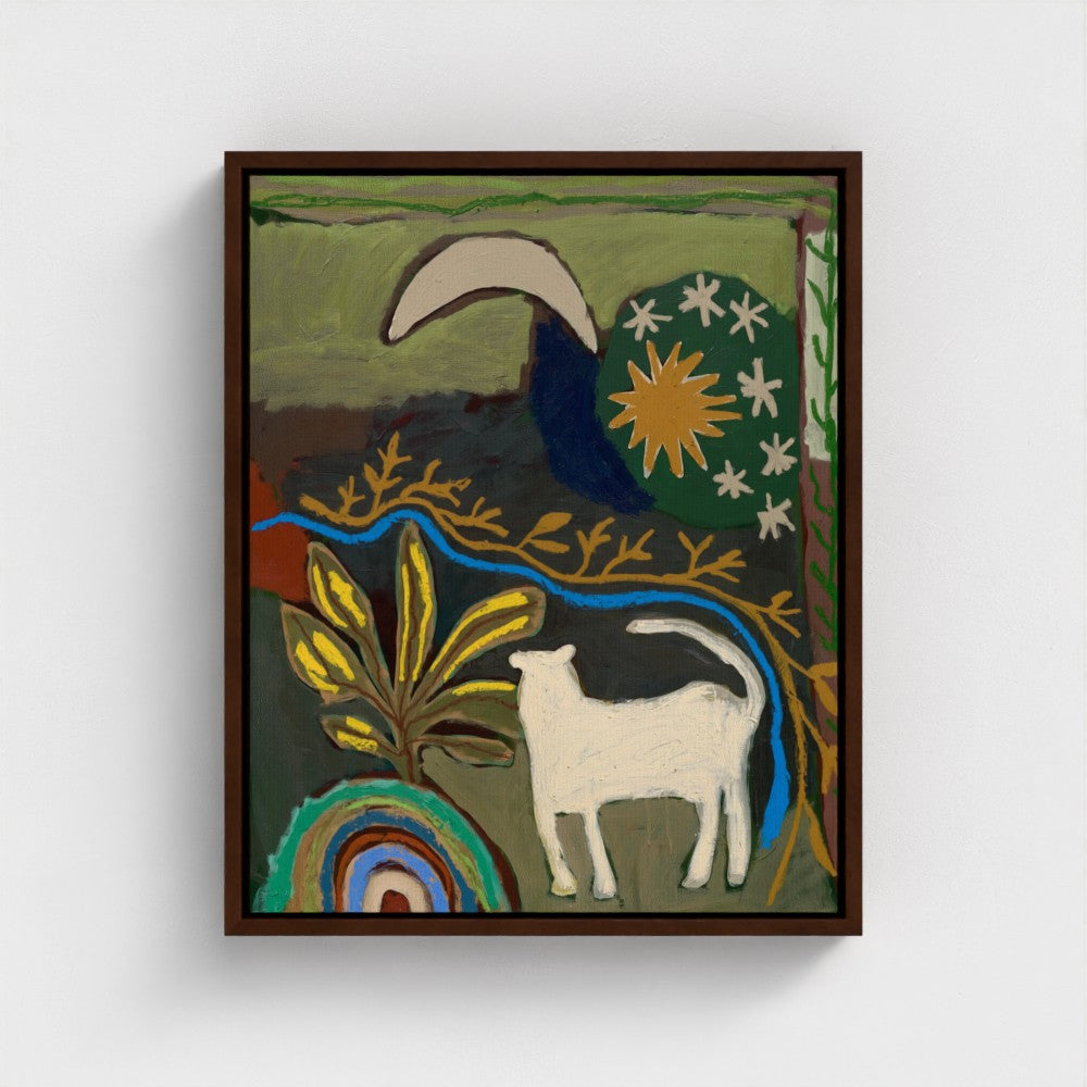Moon Watching on Canvas