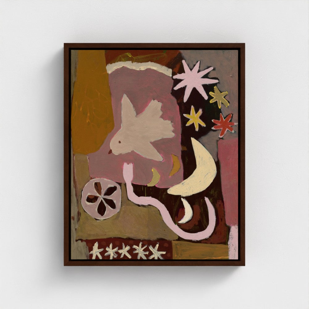 Suki auf Leinwand – 16 x 20 Zoll – weißer Rahmen