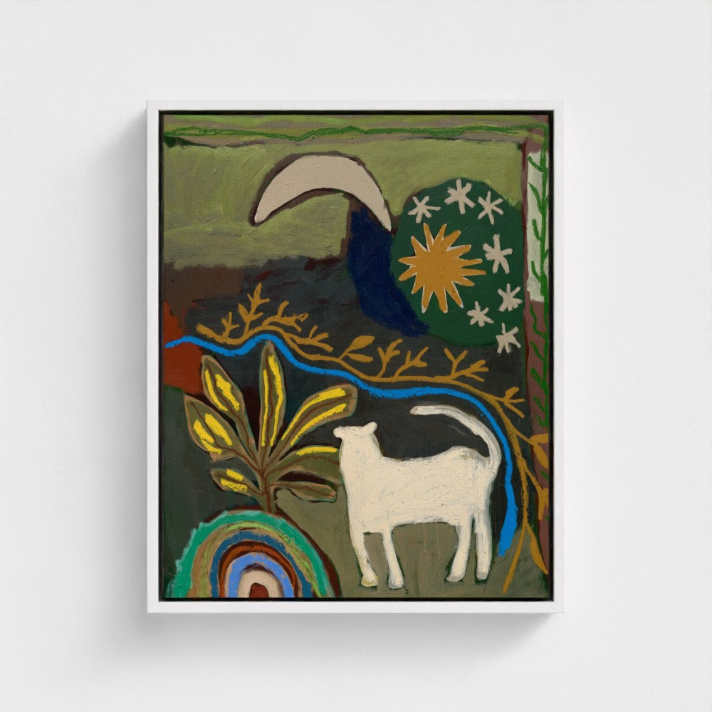 Moon Watching on Canvas
