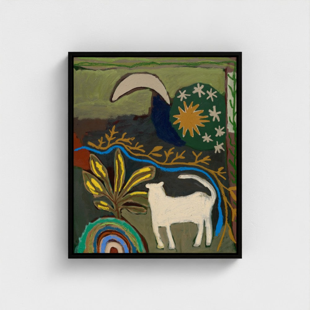 Moon Watching on Canvas