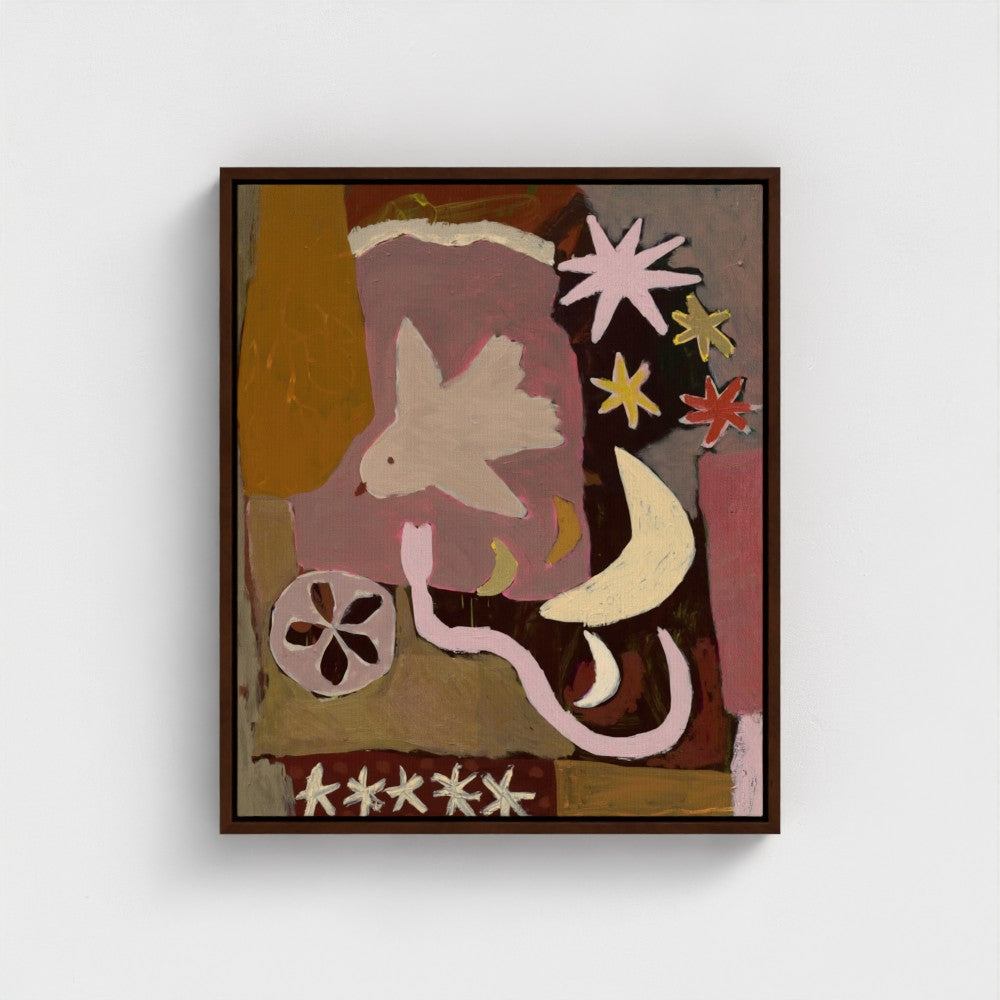 Suki auf Leinwand – 16 x 20 Zoll – weißer Rahmen