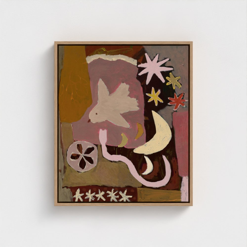 Suki auf Leinwand – 16 x 20 Zoll – weißer Rahmen