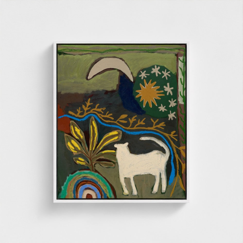 Moon Watching on Canvas