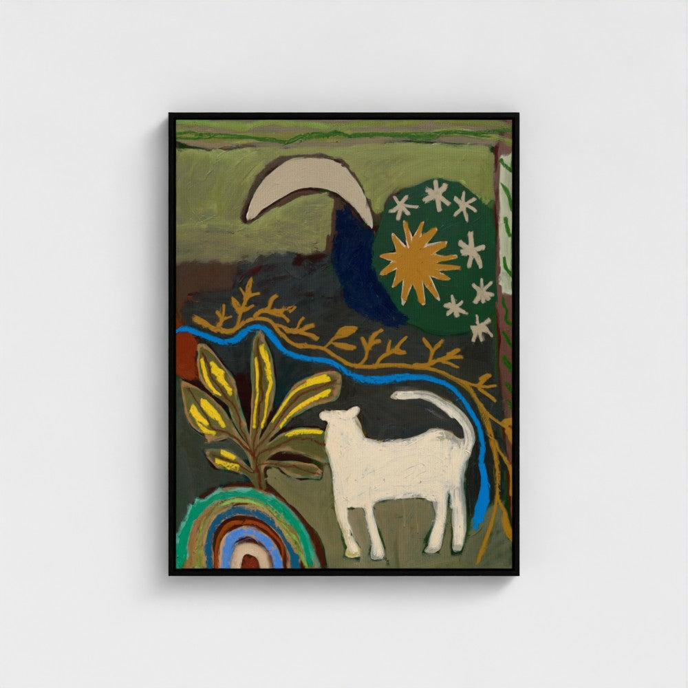 Moon Watching on Canvas