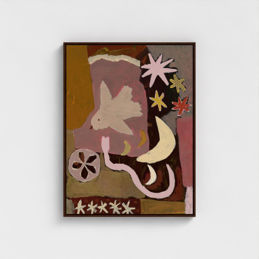 Suki auf Leinwand – 16 x 20 Zoll – weißer Rahmen